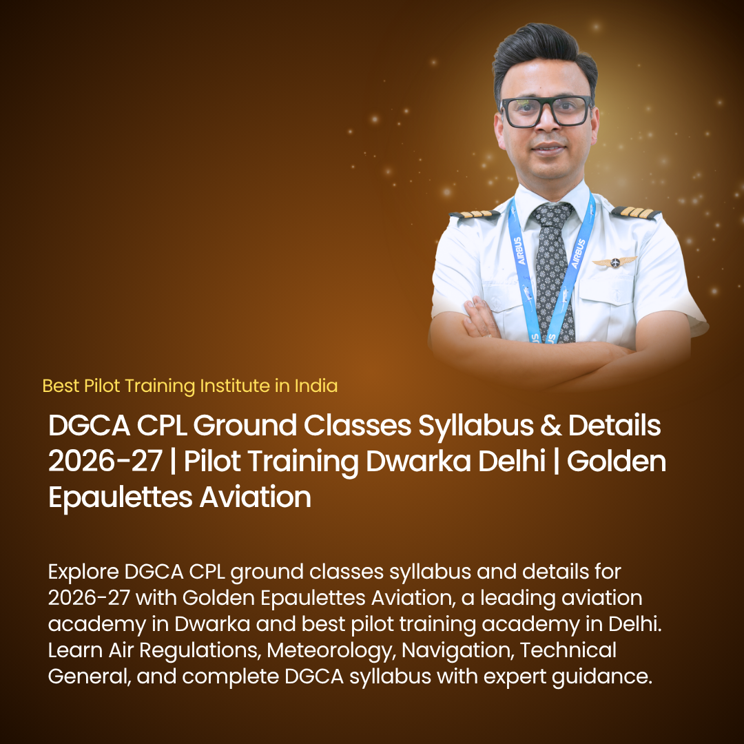 DGCA CPL Ground Classes Syllabus & Details 2026-27 | Pilot Training Dwarka Delhi | Golden Epaulettes Aviation